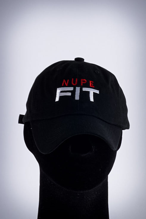 Nupe FIT polo dad cap, black