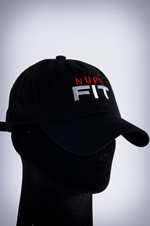 Nupe FIT polo dad cap, black