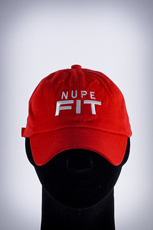 Nupe FIT polo dad cap, red