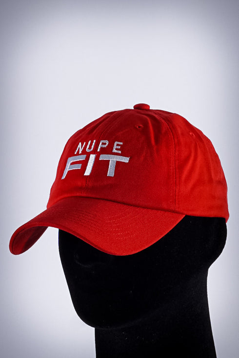 Nupe FIT polo dad cap, red