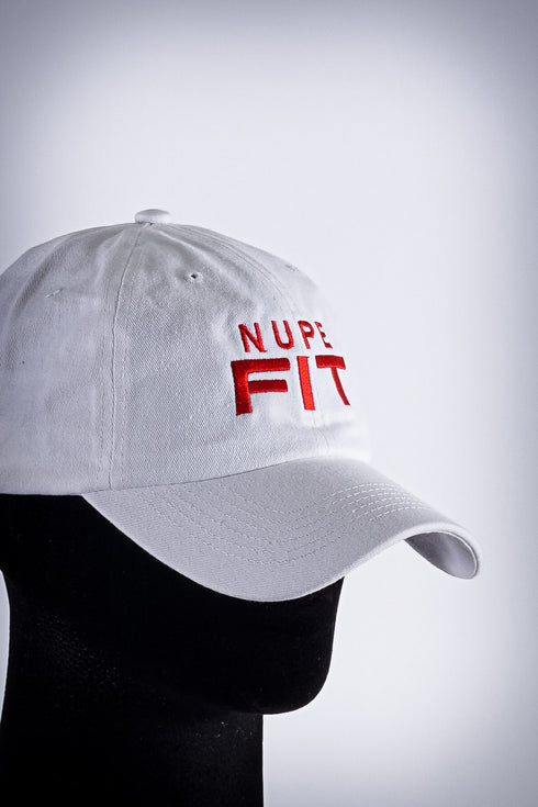 Nupe FIT polo dad cap, white