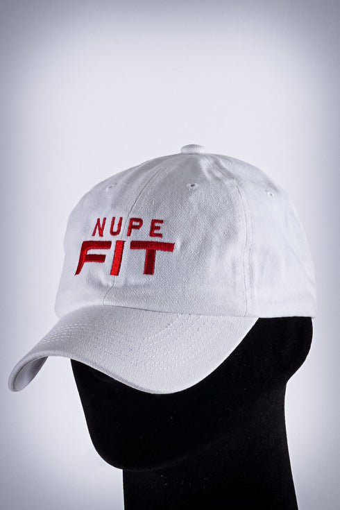 Nupe FIT polo dad cap, white