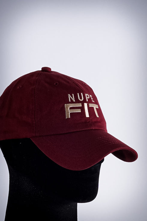 Nupe FIT polo dad cap, krimson