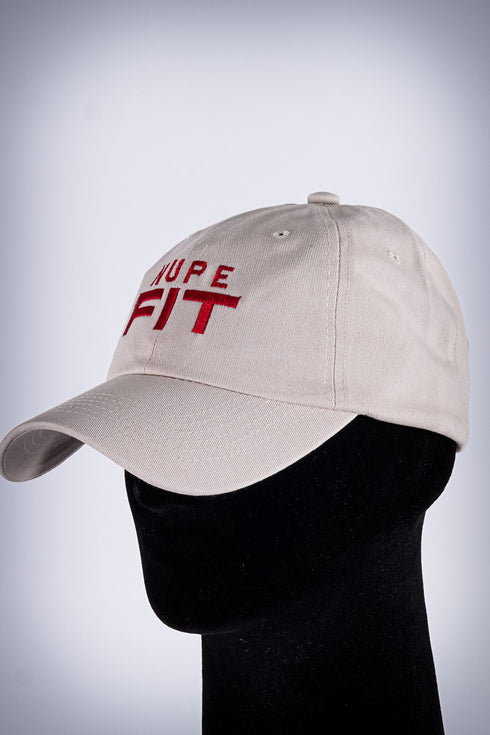 Nupe FIT polo dad cap, kream
