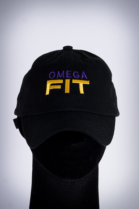 Omega FIT polo dad cap, black