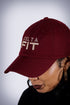 Delta FIT polo dad cap, crimson