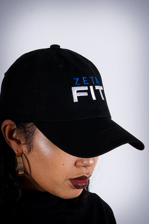 Zeta FIT polo dad cap, black