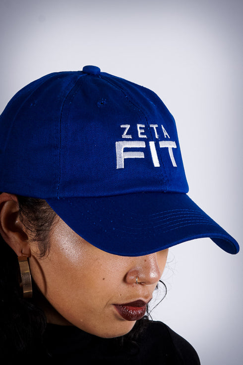 Zeta FIT polo dad cap, blue