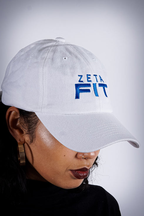 Zeta FIT polo dad cap, white