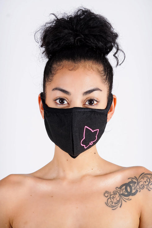 Protected! Ivy mouth mask, black