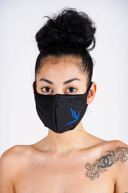 Protected! Peace Dove mouth mask, black