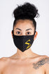 Protected! Σ (gold) mouth mask, black