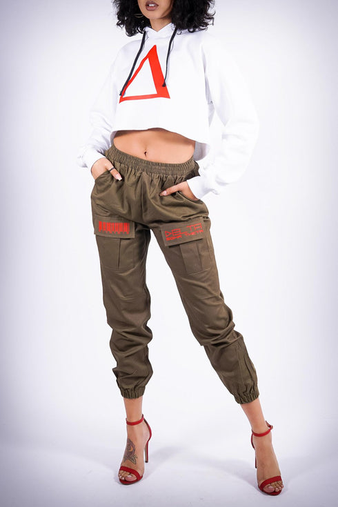 Precious Cargo Delta cargo pants, military green