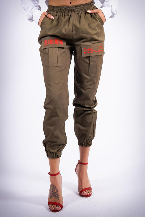 Precious Cargo Delta cargo pants, military green