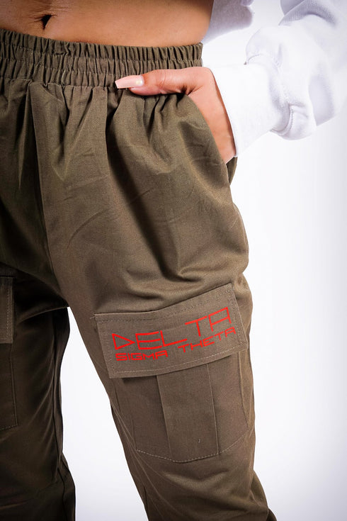 Precious Cargo Delta cargo pants, military green