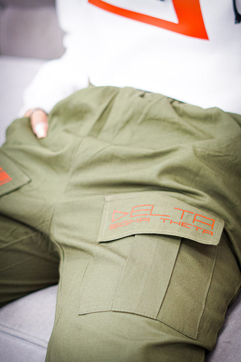 Precious Cargo Delta cargo pants, military green
