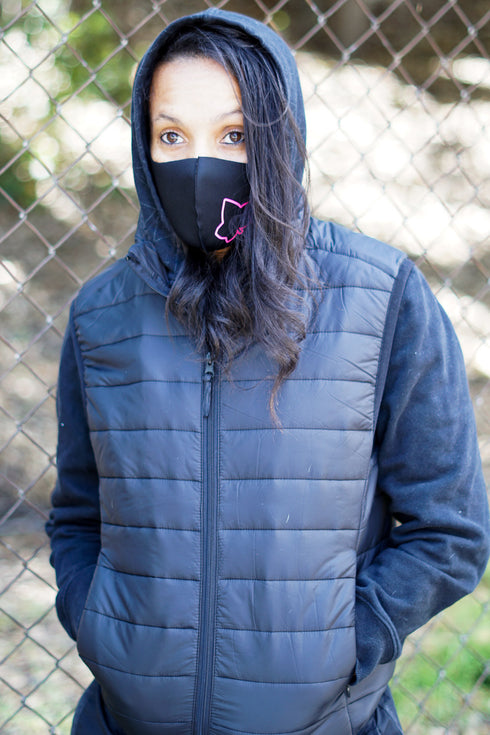 Protected! Ivy mouth mask, black