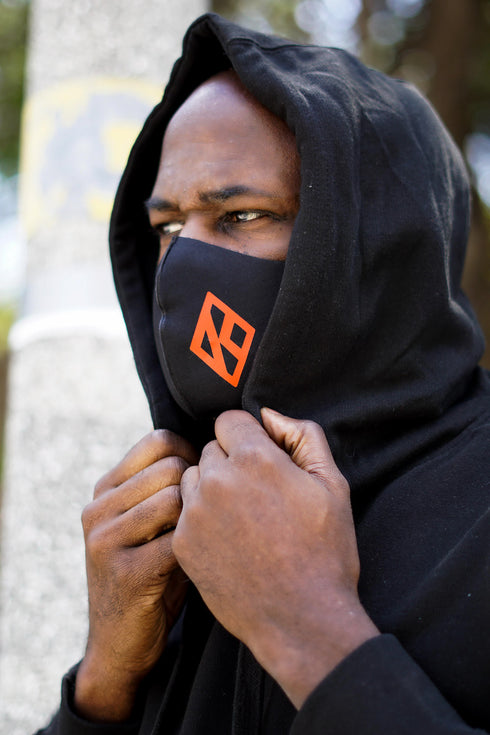 Protected! Diamond-K mouth mask, black