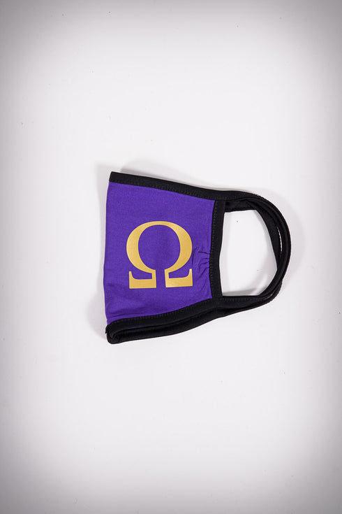 Protected! Ω mouth mask, purple