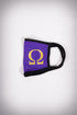 Protected! Ω mouth mask, purple