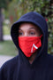 Protected! Δ mouth mask, red