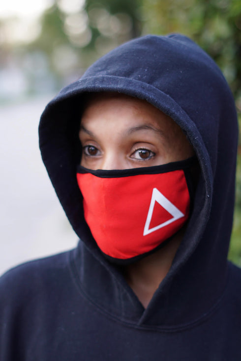 Protected! Δ mouth mask, red