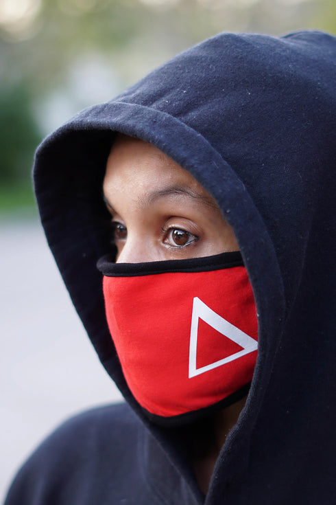 Protected! Δ mouth mask, red