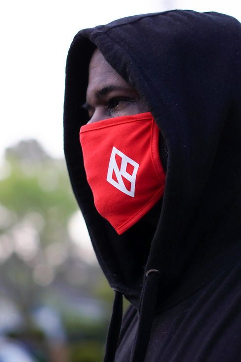 Protected! Diamond-K mouth mask, red