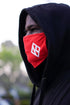 Protected! Diamond-K mouth mask, red