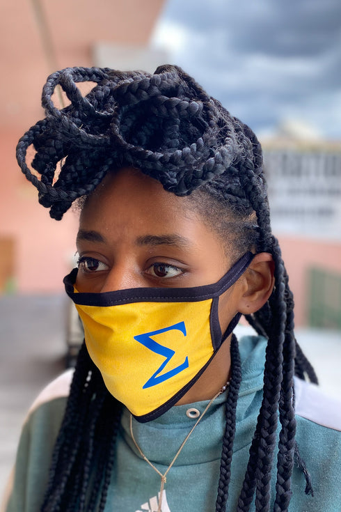 Protected! Σ mouth mask, gold