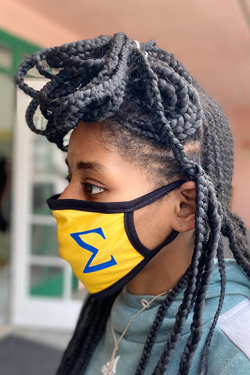 Protected! Σ mouth mask, gold