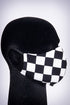 Covered! Checkmate mouth mask, black/white