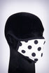 Covered! Polka mouth mask, white