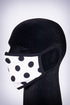 Covered! Polka mouth mask, white