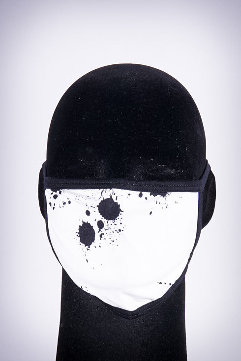 Covered! Splatter mouth mask, white