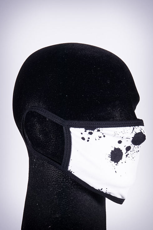 Covered! Splatter mouth mask, white
