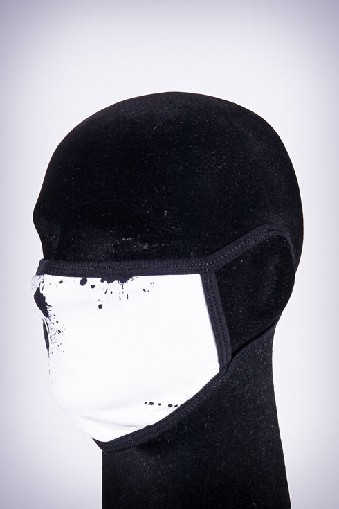 Covered! Splatter mouth mask, white