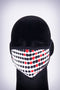 Covered! Dotted mouth mask, white