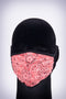 Covered! Flower Power mouth mask, red
