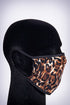 Covered! Leopard mouth mask, brown