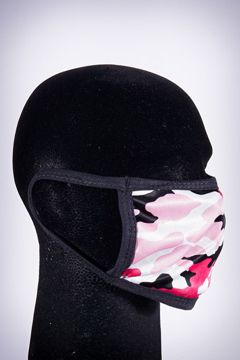 Covered! Camo Ivy mouth mask, pink