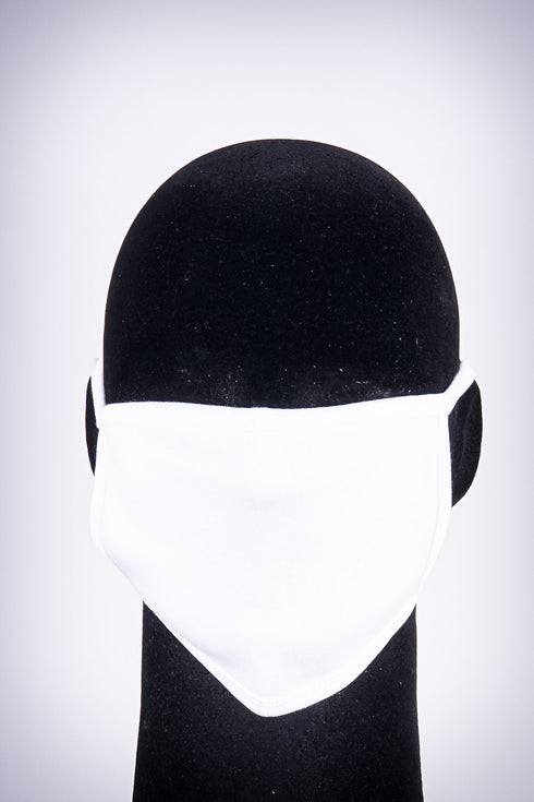 Covered! Solid mouth mask, pure white