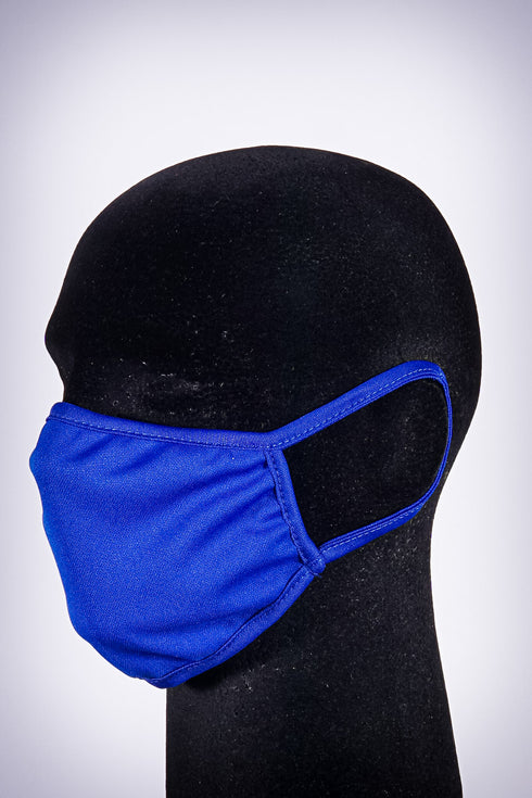 Covered! Solid mouth mask, royal blue