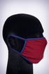 Covered! Solid mouth mask, maroon/navy blue