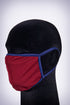Covered! Solid mouth mask, maroon/navy blue
