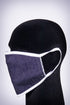 Covered! Solid mouth mask, dark denim blue/white