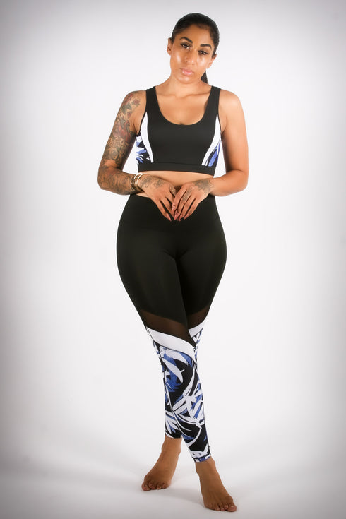 Blue Forest leggings/sports bra set