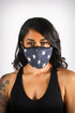 Covered! Big Stars mouth mask, blue