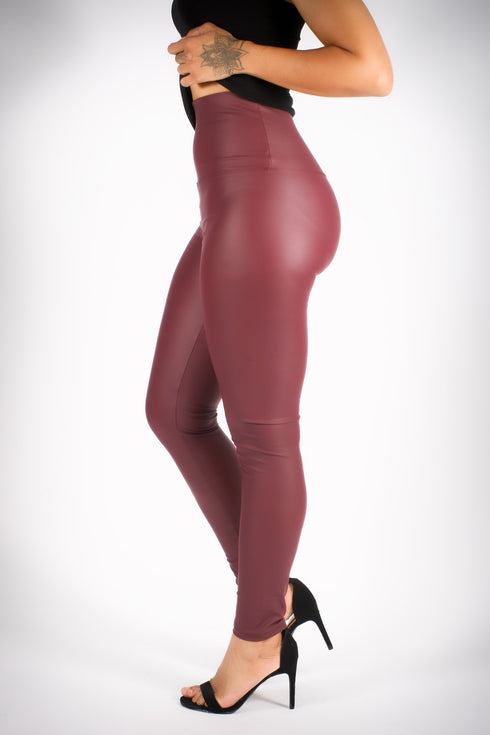 High Life fashion leggings, crimson