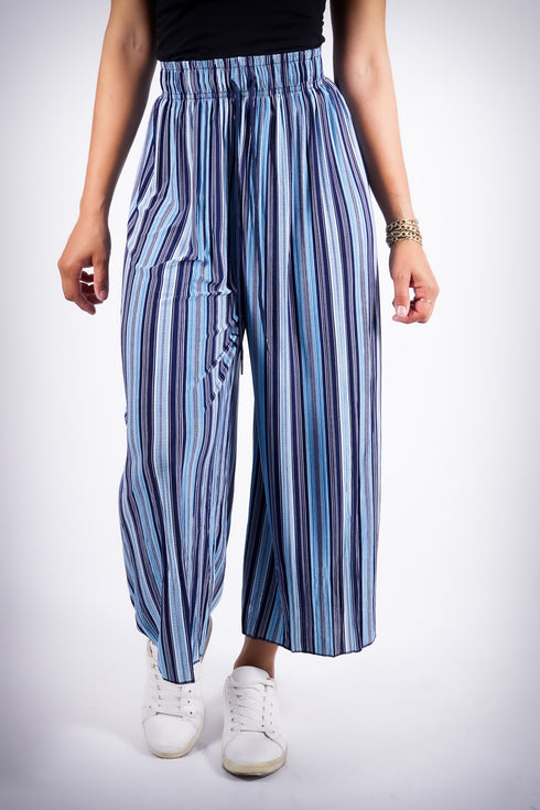 Go With The Flow pants, blue/white